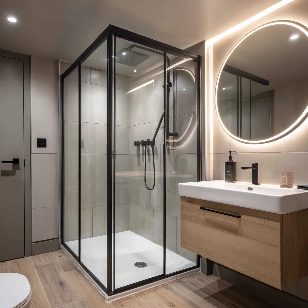 Ultra-modern en-suite with rainfall shower