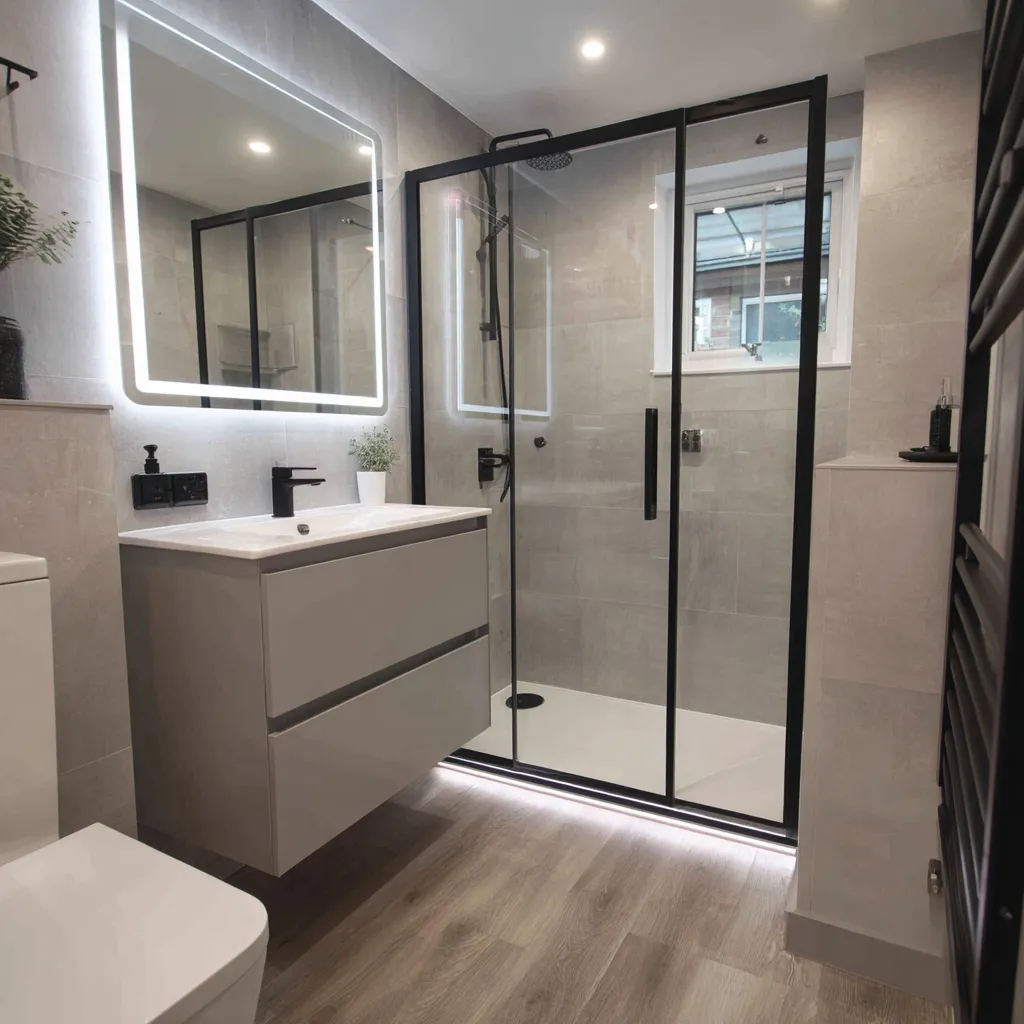 En-suite bathroom fitted in a family home