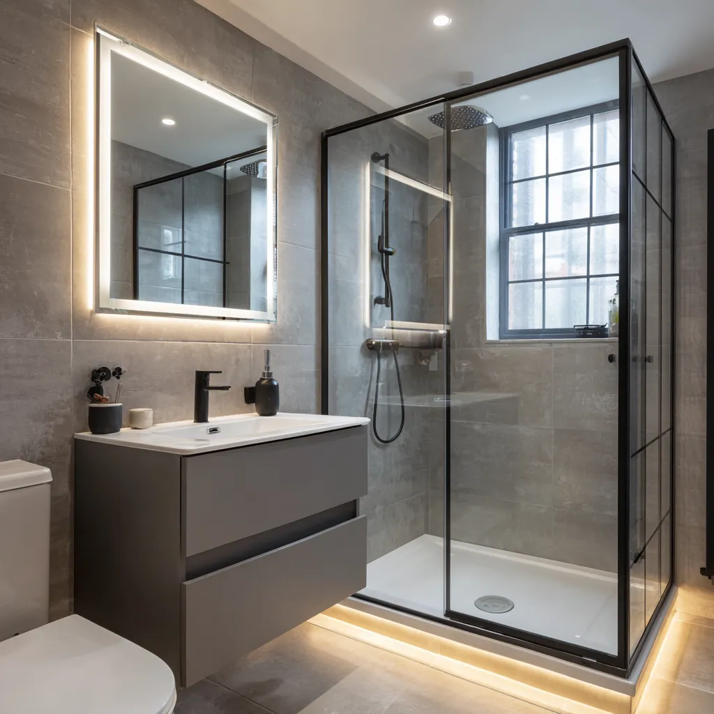 En-suite bathroom in a family home