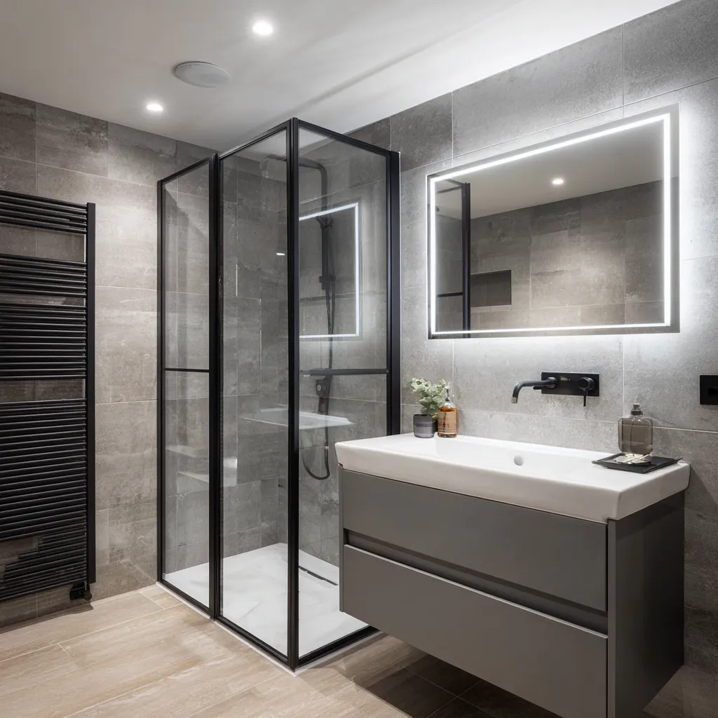 Modern fitted bathroom